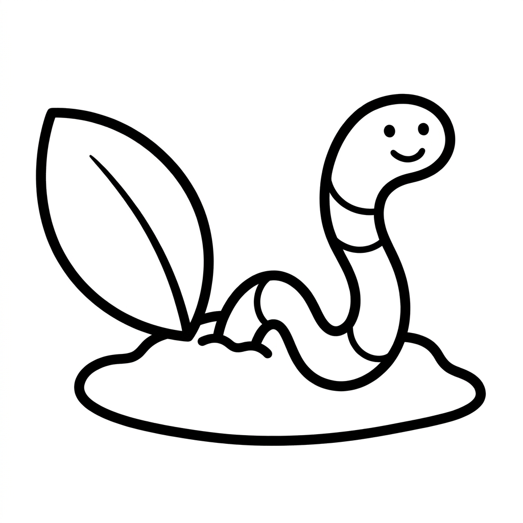 Eddie the Earthworm printable worksheet